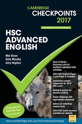 Book cover for Cambridge Checkpoints HSC Advanced English 2017