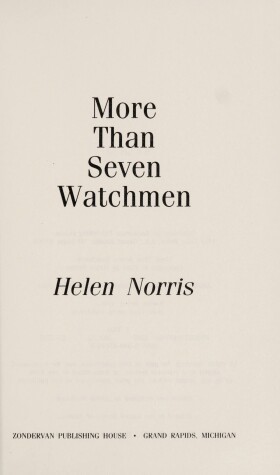 Book cover for More Than Seven Watchmen