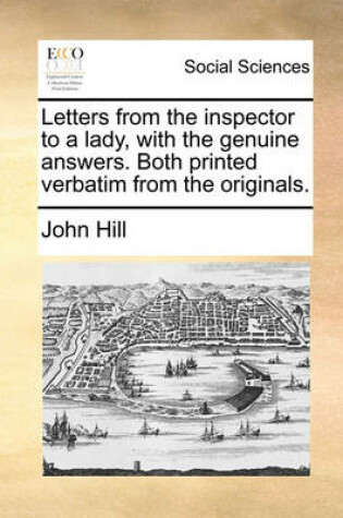 Cover of Letters from the inspector to a lady, with the genuine answers. Both printed verbatim from the originals.