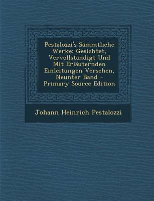 Book cover for Pestalozzi's Sammtliche Werke