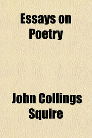 Cover of Essays on Poetry