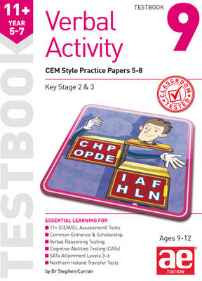 Book cover for 11+ Verbal Activity Year 5-7 Testbook 9