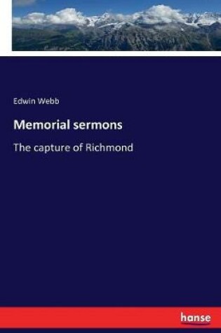 Cover of Memorial sermons