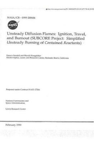 Cover of Unsteady Diffusion Flames