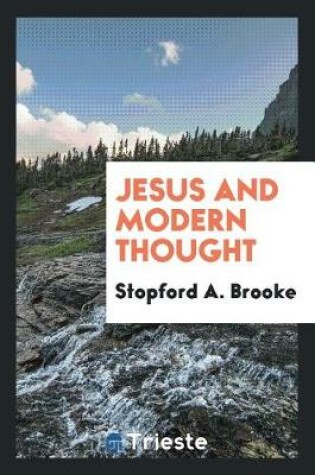 Cover of Jesus and Modern Thought