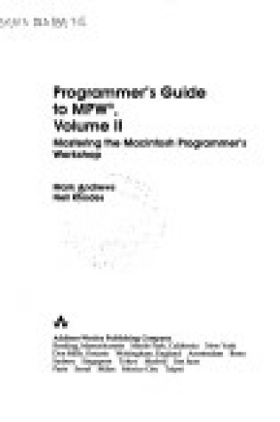 Cover of Programmer's Guide to M.P.W.