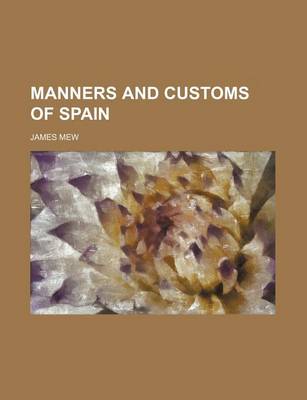 Book cover for Manners and Customs of Spain