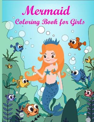 Book cover for Mermaid Coloring Books for Girls