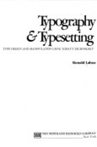 Cover of Typography and Typesetting