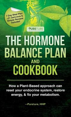 Book cover for Hormone Balance Plan and Cookbook; How a Plant-Based approach can reset your endocrine system, restore energy, and fix your metabolism
