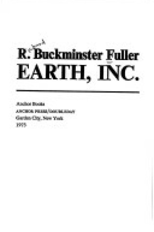 Cover of Earth Inc.