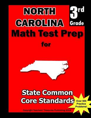 Book cover for North Carolina 3rd Grade Math Test Prep