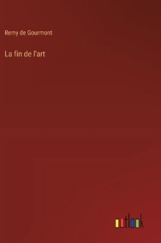 Cover of La fin de l'art