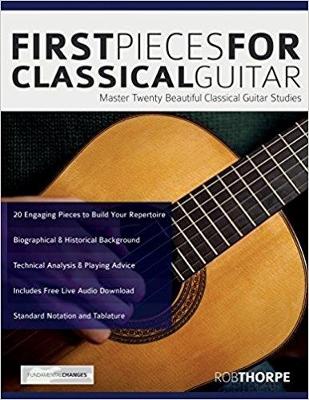 Book cover for First Pieces for Classical Guitar