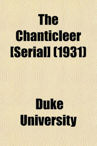 Cover of The Chanticleer [Serial] (1931)