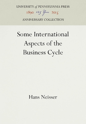 Cover of Some International Aspects of the Business Cycle