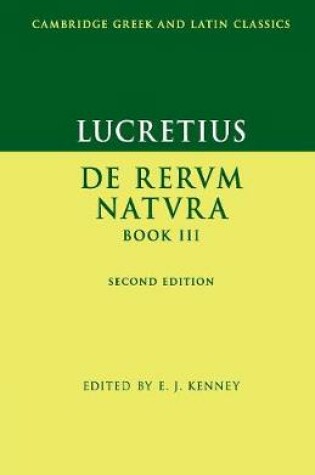 Cover of Lucretius: De Rerum NaturaBook III