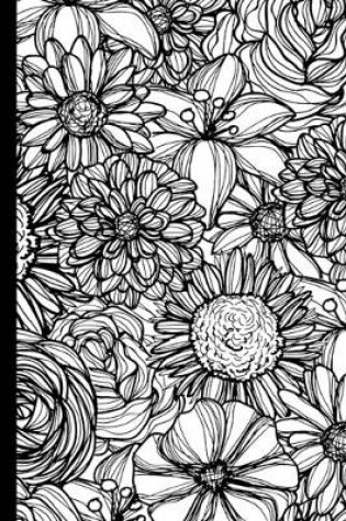 Cover of Black & White Flower Notebook