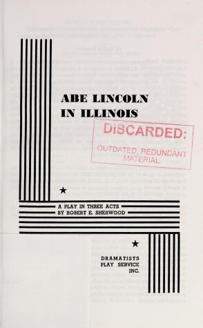 Book cover for Abe Lincoln in Illinois