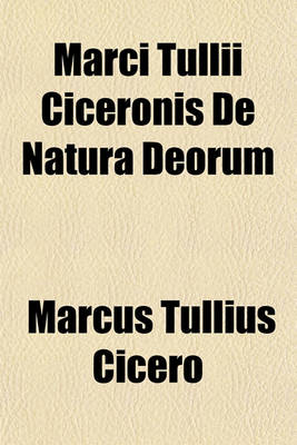 Book cover for Marci Tullii Ciceronis de Natura Deorum