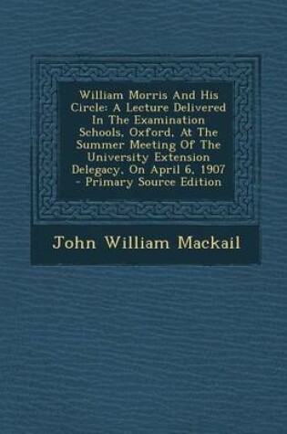 Cover of William Morris and His Circle