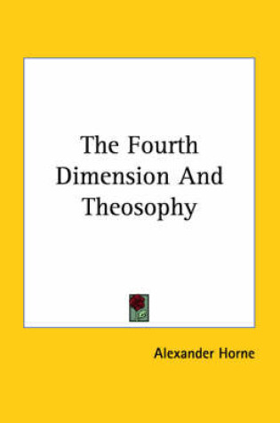 Cover of The Fourth Dimension and Theosophy