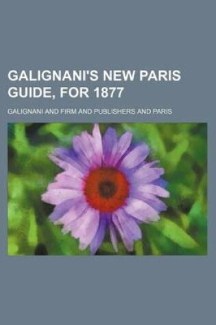 Cover of Galignani's New Paris Guide, for 1877