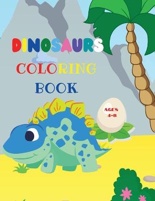 Book cover for Dinosaurs coloring book