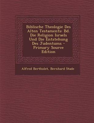 Book cover for Biblische Theologie Des Alten Testaments