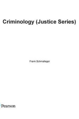 Cover of Criminology (Justice Series)  (Subscription)