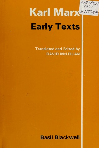 Book cover for Early Texts