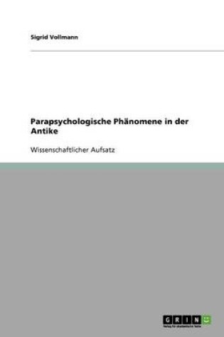 Cover of Parapsychologische Phanomene in der Antike