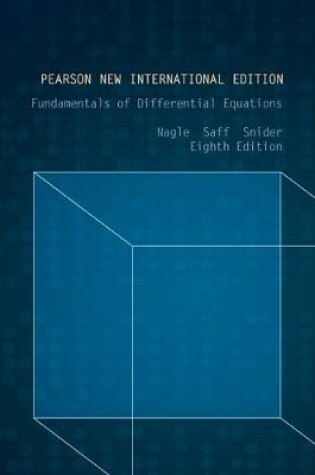 Cover of Fundamentals of Differential Equations: Pearson New International EditionEdition