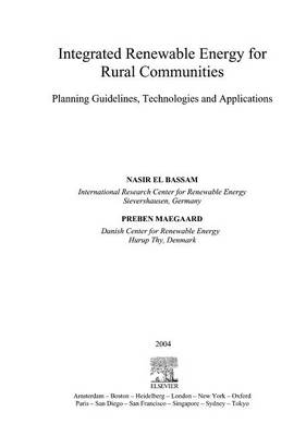 Book cover for Integrated Renewable Energy for Rural Communities