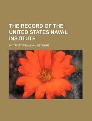 Book cover for The Record of the United States Naval Institute