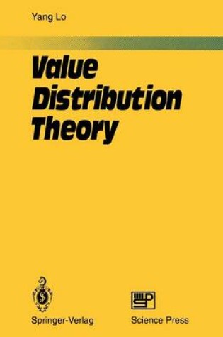 Cover of Value Distribution Theory