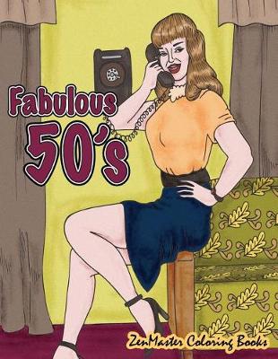 Cover of Fabulous 50's Adult Coloring Book
