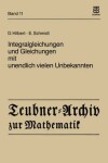 Book cover for Integralgleichungen und Gleichungen mit Unendlich Vielen Unbekannten