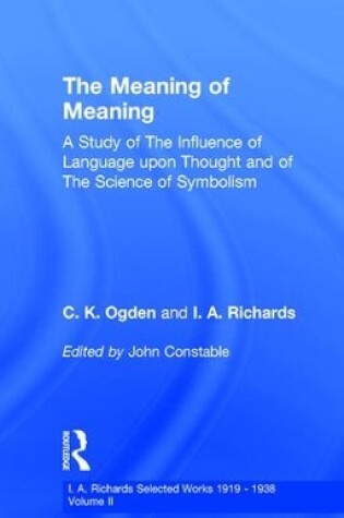 Cover of Meaning Of Meaning         V 2