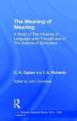 Book cover for Meaning Of Meaning         V 2