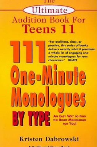 Cover of 111 One-Minute Monologues by Type