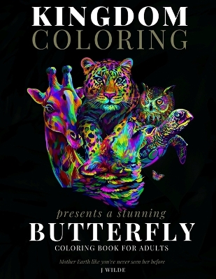 Book cover for A Butterfly Coloring Book for Adults