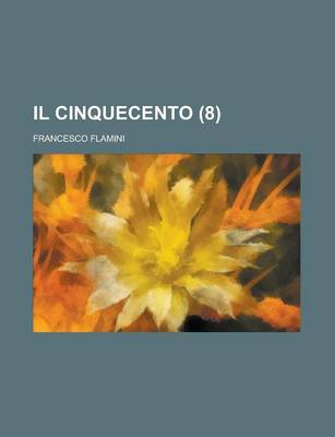 Book cover for Il Cinquecento (8)