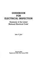 Book cover for Guidebook for Electrical Inspection