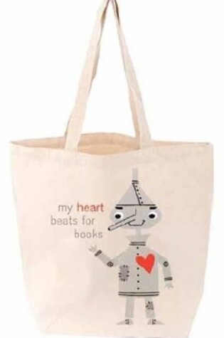 Cover of My Heart Beats for Books Tote Bag