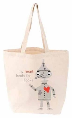Book cover for My Heart Beats for Books Tote Bag