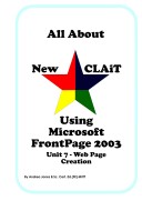 Book cover for All About New CLAiT Using Microsoft FrontPage 2003