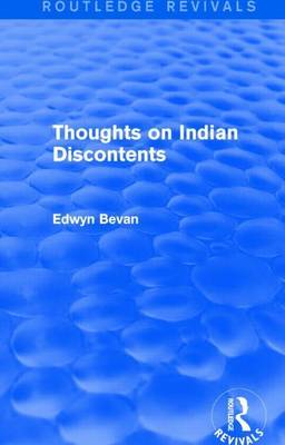 Book cover for Thoughts on Indian Discontents