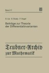 Book cover for Beitrage Zur Theorie Der Differentialinvarianten