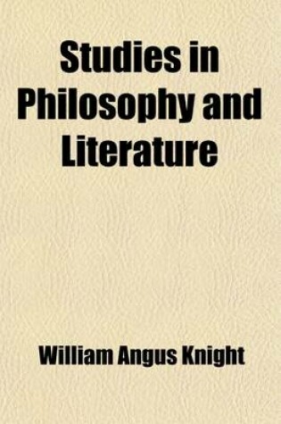 Cover of Studies in Philosophy and Literature